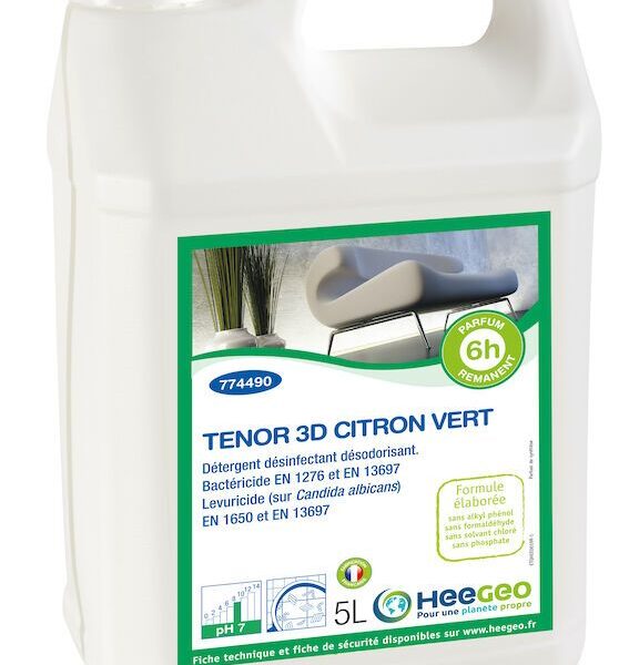 Nettoyant sols TENOR 3D parfum CITRON VERT