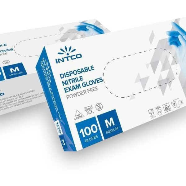 Gant nitrile non poudré BLEU S