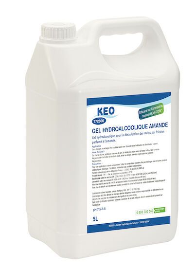 Gel hydroalcoolique KEO parfum amande