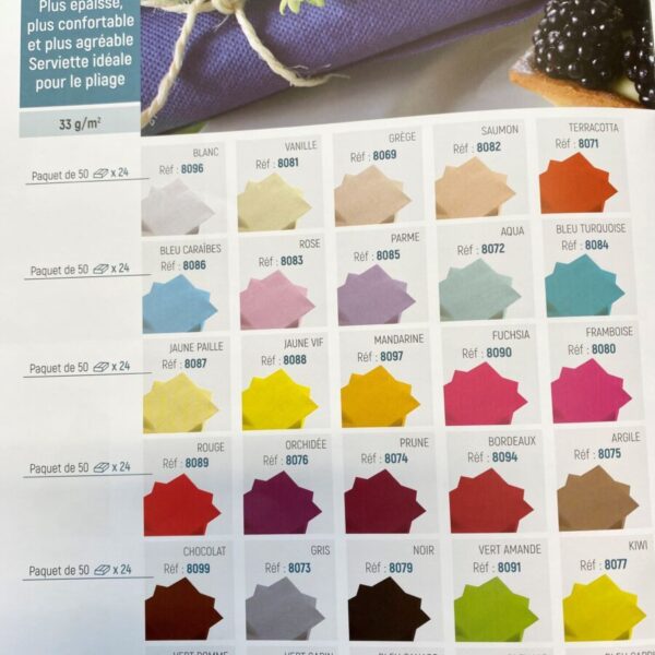 SDT tendance microgaufrée POMME Ecolabel (38x38cm)