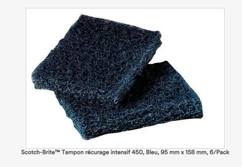 Tampon spécial plonge BLEU FONCE (158x95mm)