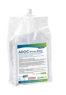 Détergent désinfectant sols et surfaces ADOC VIRUS STOP