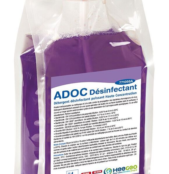 Détergent désinfectant puissant ADOC DESINFECTANT