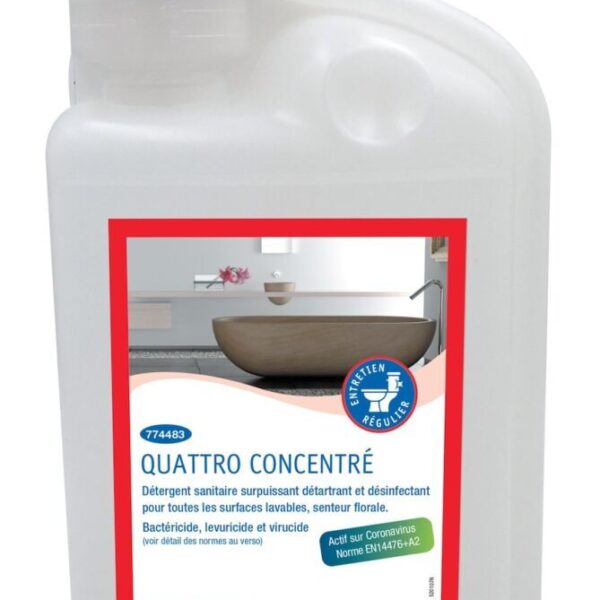 Détergent désinfectant sanitaire concentré QUATTRO