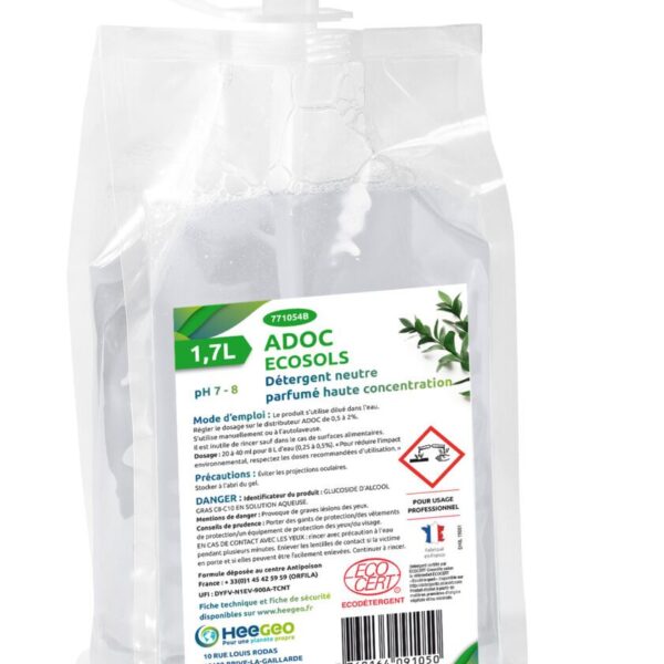 Détergent neutre parfumé haute concentration ADOC ECO-SOLS