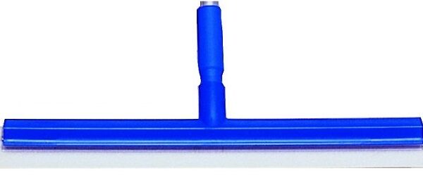 Raclette polypropylene 40cm Monture BLEUE+Mousse BLANCHE