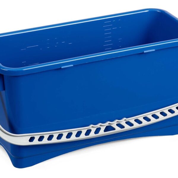 Seau 20L rectangulaire avec anse BLEU
