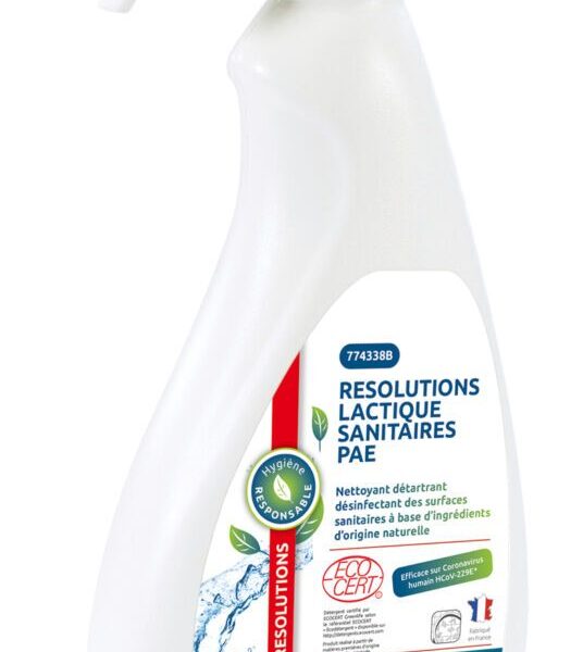 Nettoyant détartrant désinfectant sanitaire PAE LACTIQUE