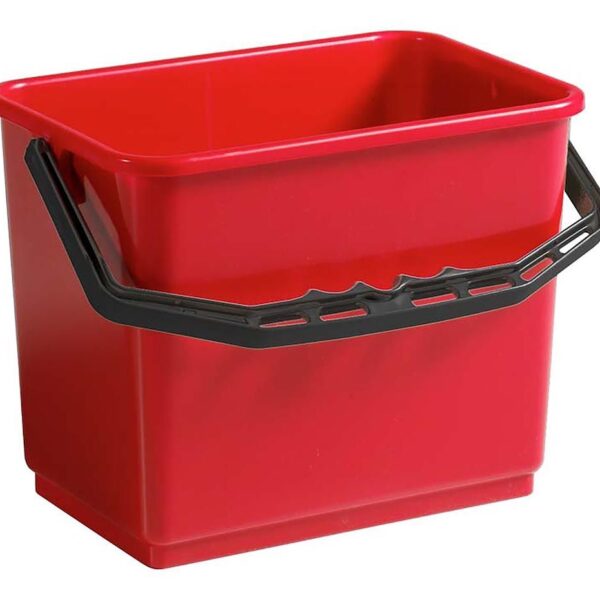 Seau plastique ROUGE 6L