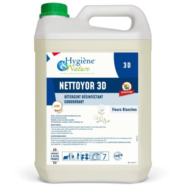 NETTOYOR 3D FLEURS BLANCHES 5L