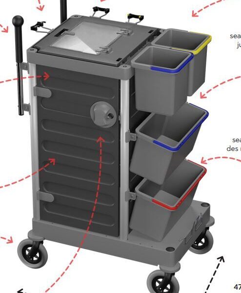 Chariot compact NANO GRIS (2x6L+2x12L)