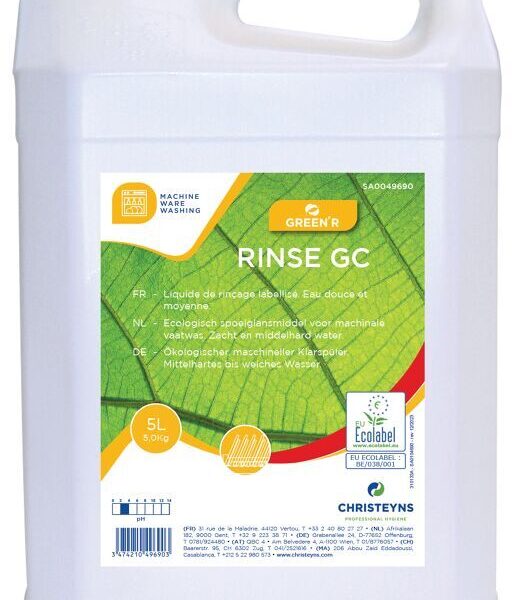 GREEN'R RINSE GC Rincage vaisselle eau douce ECOLABEL (5L)