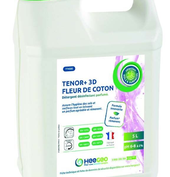Nettoyant sol TENOR+ 3D parfum FLEUR DE COTON