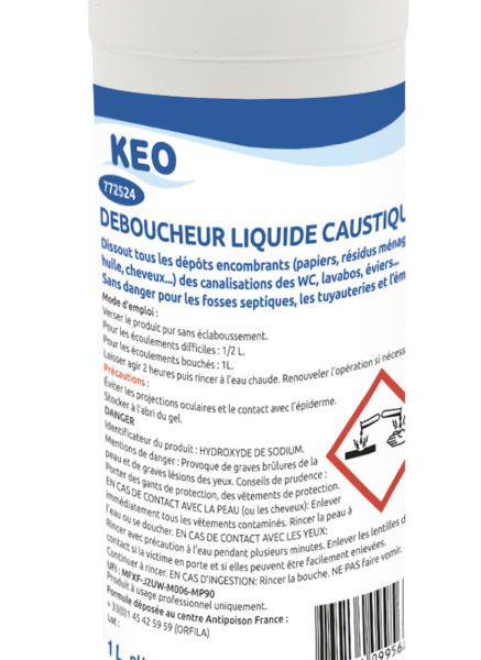 Déboucheur loquide caustique KEO