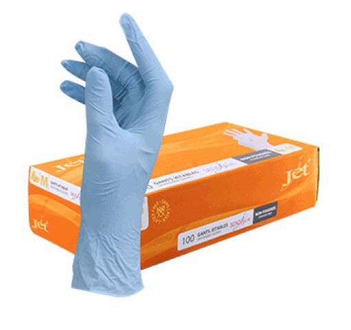 Gant vinyl non poudré BLEU XL