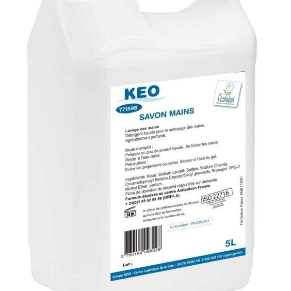 Savon mains KEO Ecolabel