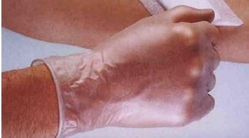 Gant vinyl non poudré S