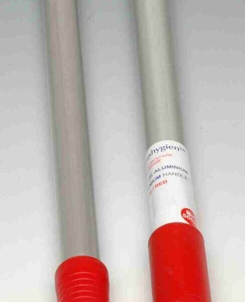 Manche à vis aluminium anodisé alimentaire ROUGE (140cm)