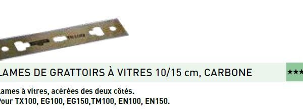 Lame grattoir trim
