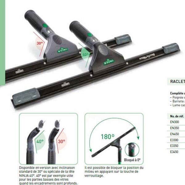 Raclette NINJA 30° MAIN (30cm)