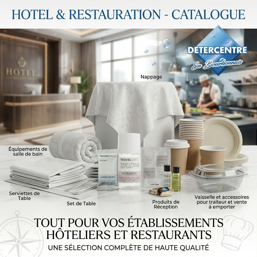 Equipements et consommables pour l'hôtellerie et la restauration Detercentre